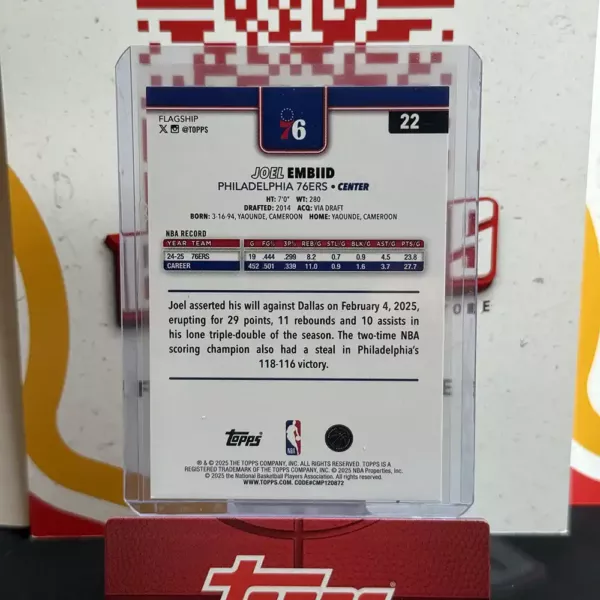 Joel Embiid - Topps Basketball Flagship - obrazek 2