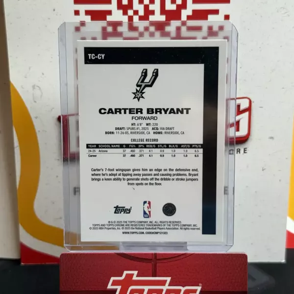 Carter Bryant - Topps Basketball Flagship - obrazek 2