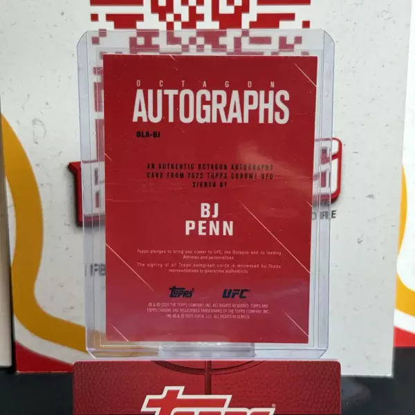 BJ Penn - Topps Chrome UFC - obrazek 2