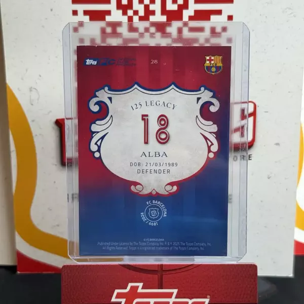Jordi Alba - Topps FC Barcelona 125th Anniversary - obrazek 2