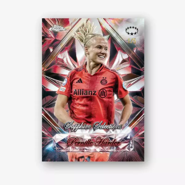 2024-25 Topps Chrome Sapphire UEFA Women's Champions League - Hobby Box - obrazek 4