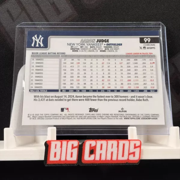 Aaron Judge - Topps Chrome - obrazek 2