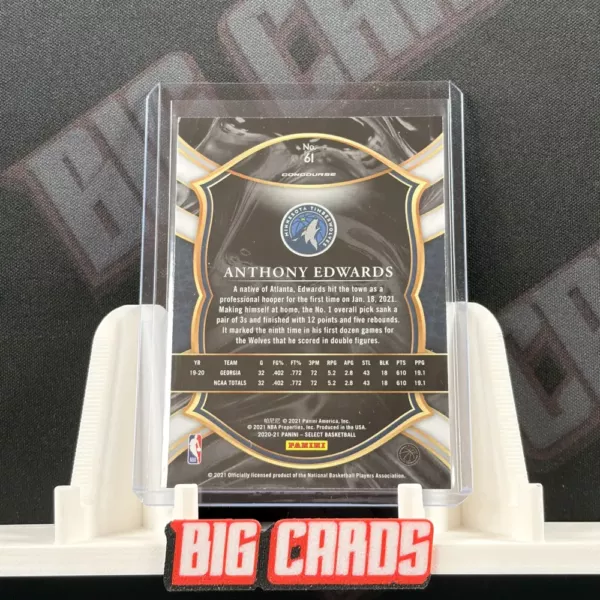 Anthony Edwards - Panini Select Basketball - obrazek 2