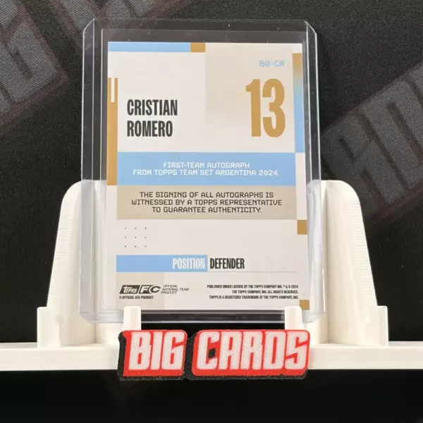 Cristian Romero - Topps Argentina Team Set - obrazek 2