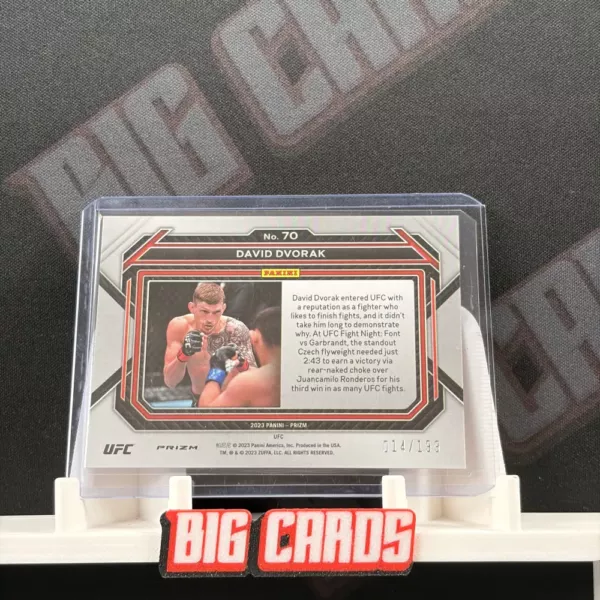 David Dvorak - Panini Prizm UFC - obrazek 2