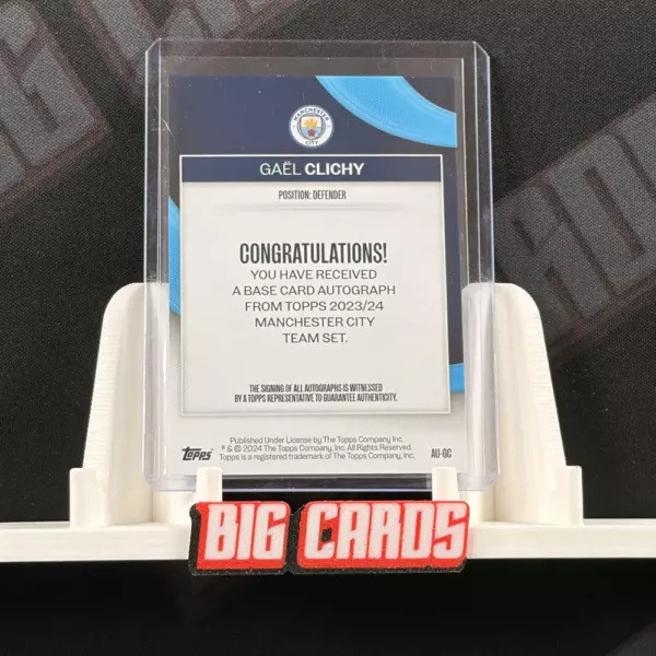 Gael Clichy - Topps Manchester City Team Set - obrazek 2