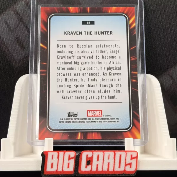 Kraven The Hunter - Topps Chrome Marvel Sapphire - obrazek 2