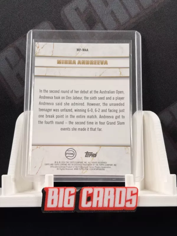Mirra Andreeva - Topps Chrome Graphite - obrazek 2