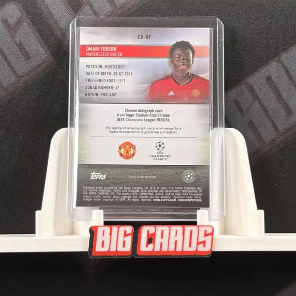 Omari Forson - Topps Chrome Stadium Club - obrazek 2