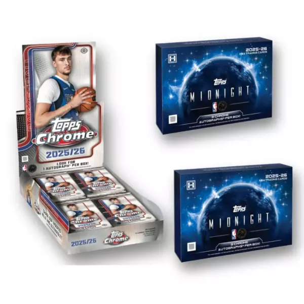 2025-26 Topps Chrome Basketball 1x Hobby box + Topps Midnight Basketball 2x Box Break #584 - obrazek 2