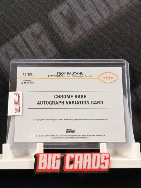 Troy Fautanu - Topps Chrome - obrazek 2