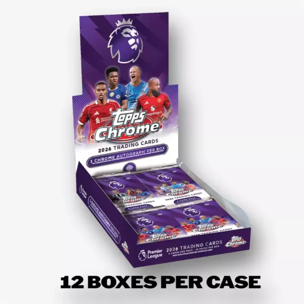 2026 Topps Chrome Premier League 12x Hobby Box Full Case Break #588 - obrazek 2