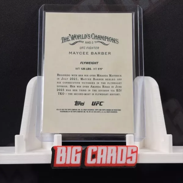 Maycee Barber - Topps Chrome UFC - obrazek 2