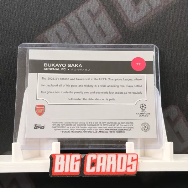 Bukayo Saka - Topps Chrome - obrazek 2