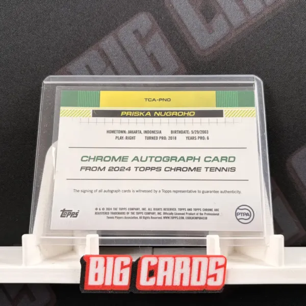 Priska Nugroho - Topps Chrome Tennis - obrazek 2