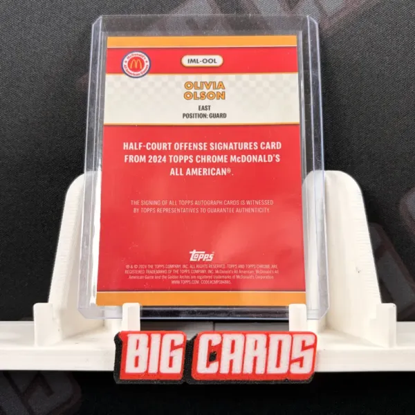 Olivia Olson - Topps Chrome McDonald's All American - obrazek 2