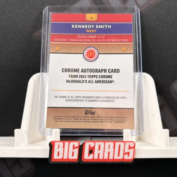 Kennedy Smith - Topps Chrome McDonald's All American - obrazek 2