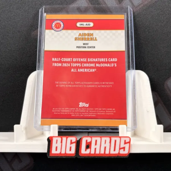 Aiden Sherrell - Topps Chrome McDonald's All American - obrazek 2