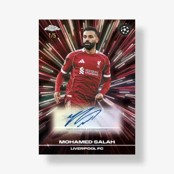*PREORDER* 2025-26 Topps Chrome UEFA Club Competitions - Mega Box - obrazek 5