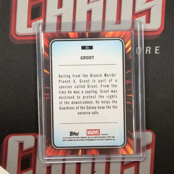 Groot - Topps Chrome Marvel - obrazek 2