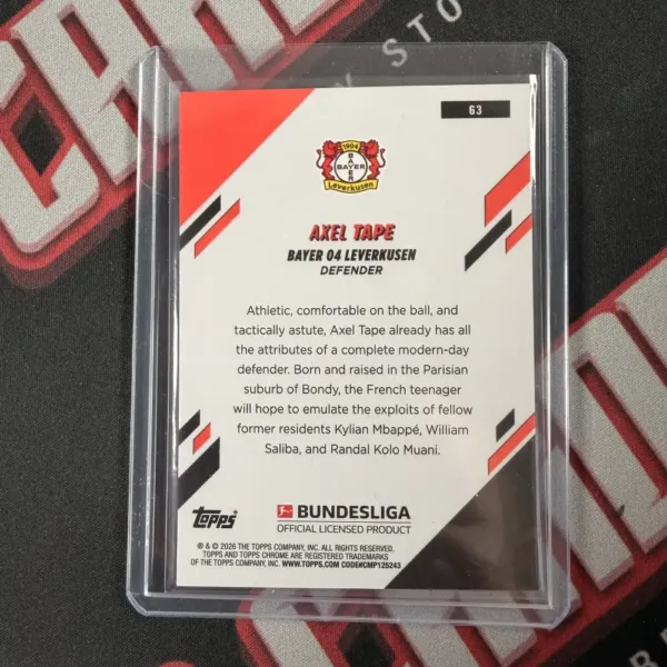 Axel Tape - Topps Chrome Bundesliga - obrazek 2