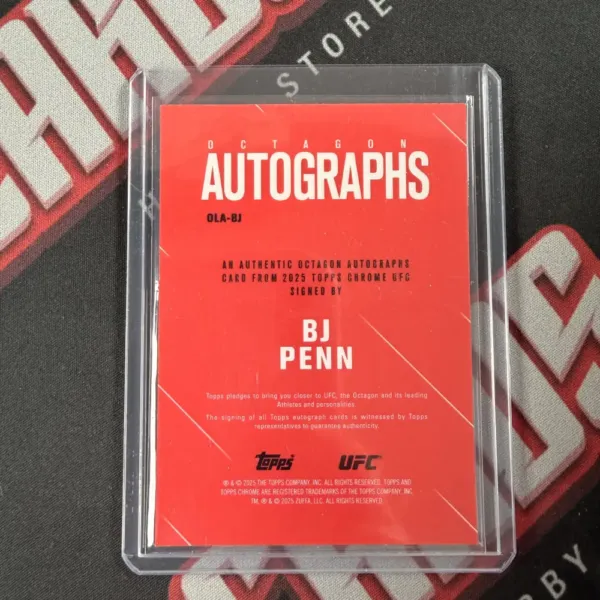 BJ Penn - Topps Chrome UFC - obrazek 2