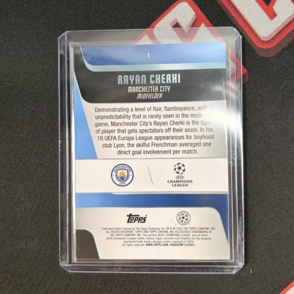 Aayan Cherki - Topps Chrome UEFA Champions League - obrazek 2