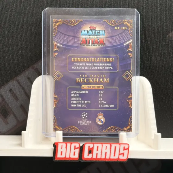 Topps Match Attax - Sir David Beckham - obrazek 2