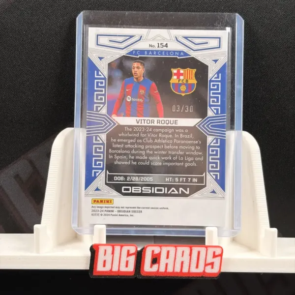 Vitor Roque - Panini Obsidian 2023-24 - obrazek 2