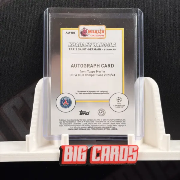 Bradley Barcola - Topps Merlin UCC 2023-24 - obrazek 2