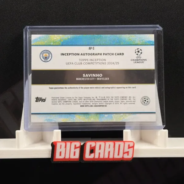 Savinho - Topps Inception UEFA Club Competitions 2024/25 - obrazek 2