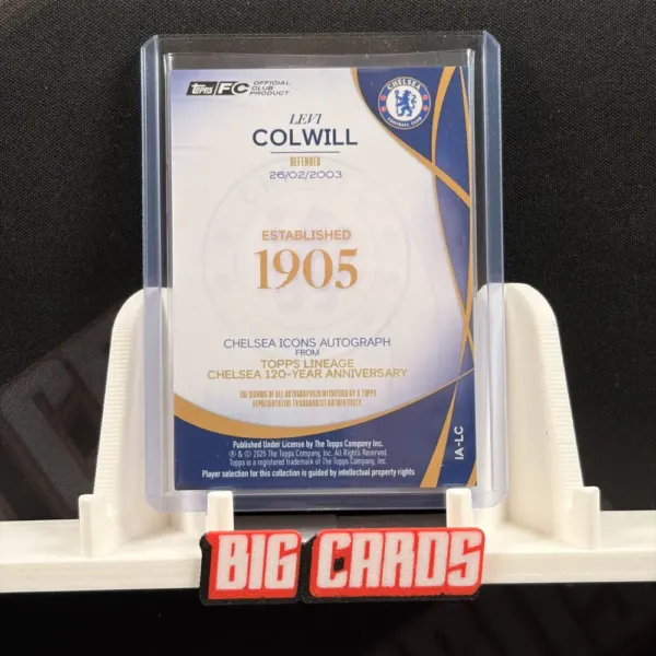 Levi Colwill - Topps Lineage Chelsea 120-Year Anniversary 2025 - obrazek 2