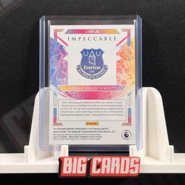 Jarrad Branthwaite - Panini Impeccable Premier League Soccer 2023-24 - obrazek 2